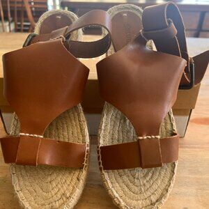 SOLUDOS Espadrille Leather Sandal Size 9